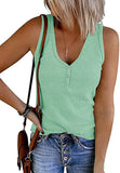 Women's Summer Breasoned Slim Knit Vest Solid Color V-Neck Sleeveless Top For Women-Outfit