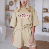 Women Tracksuit Two Piece Set Oversize Sweatshirts And Shorts Sportswear Outfit Solid Y2k Set Summer