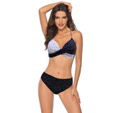 Push Up Bikinis Set Swimwear Women Swimsuits Bathing Suit Women Halter Biquini Leaf Print Beach Wear Bikini 2020