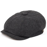 Flat Top Hat Ivy Gatsby Driving Cap Autumn Winter Fashion Newsboy Hat Octagonal Hats for