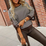 V-Neck Temperament Elegant Irregular Sleeves Of Pure Color Bag