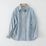 And Autumn 2025 New Women's Urban Casual Wash Denim Shirt Jacket Jacket