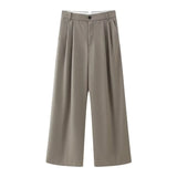 Spring Style With Belt Collar Vest 1255882 Pleated Pants 4391412-Outfit