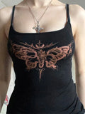Y2K Butterfly Print Slim Fit Cami