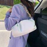 Luxury Designer Cloud Clutch Bag 2020 Hot New Trendy Fashion Ladies Thick Chain Shoulder Bag Soft PU Women Handbag