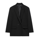 Spring And Autumn New Women's Fashion Loose Double Buckle Small Suit Coat Top