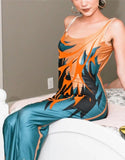 Sexy Printed Straps Slim Bodycon