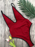 Padded Sexy Bodysuit Monokini Swimsuit 2018 Hot Sale Beachwear One Piece Swimsuit Patchwork Swimming Suits For