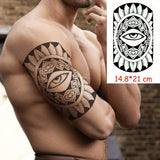 Waterproof Temporary Tattoo Sticker angry wolf mountain tatoo water transfer fake tatoo flash tatto Woman Man kid 14.8*21