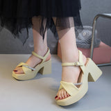 Woherb Women Summer 2023 Fashion Casual Platform Bottom With Skirt High Heel Thick Heel Shoes A Word With Beach Shoes