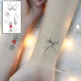 Waterproof Temporary Tattoo Stickers Playing Cards Peach Tattoo Small Size Tatto Flash Tatoo Fake Tattoos for Man Girl