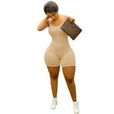 Jumpsuit Summer Solid Color Tight Casual