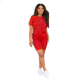 hirigin Women Set Two Piece Set Tracksuit Black Girl Magic Tee Top Knee Length Jogger Sweatpant Suit Fitness Outfit Matching