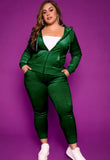 Fall Plus Size Casaul Solid Hoodies And Pant