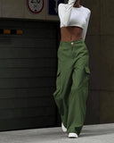 Autumn And Winter New Commuter High-Waisted Trousers Casual Trousers