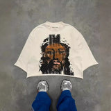 T-Shirt Five-Sleeved Loose Hip-Hop Top Tide Brand