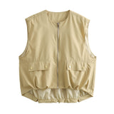 Summer New Loose Casual Cardigan Women's Vest Vest