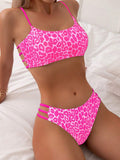 2025 New Sexy Leopard Print Split Two Sets Of Sexy Bikini