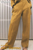 2023 Women Spring Straight Pants Casual Solid Linen Zipper Full Length Pant Female Elegant Street OL Trousers Clothing-Outfit