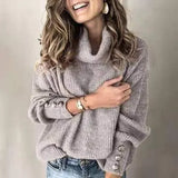 Woherb Winter Autumn And Winter Women's Hoodie Turtleneck Sweater Top In Stock-Outfit