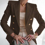 Women's Clothing Autumn And Winter New Solid Color Fashion Casual 2025 Suit Short Coat