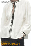 2023 New Women Summer Blouses Shirts Tops Fashion Loose Tassel 100%Cotton Embroidery Female Elegant Street Top Clothing-Outfit