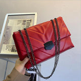 2022 New Casual Chain Crossbody Bags For Women Fashion Simple Shoulder Bag Ladies Designer Handbags PU Leather Messenger