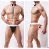 Men Sexy Lingerie Thong Underwear Bodysuit G-String Bowknot