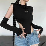 Woherb 2023 New Women's Solid Color Slim Street Fashion Hoodie Sexy Sleeveless Jumpsuit-Outfit