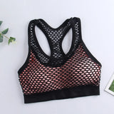 Seamless Mesh Hollow Sporty Bra Fitness Vest Bra Shockproof Underwear