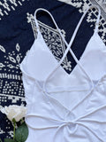 Straps V-Neck Solid One Piece
