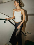 Spring And Summer New Hot Selling Temperament Elegant Lace Splicing Umbrella Skirt Half-Body Dress