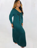 Letter Print V-Neck Full Sleeve Long Shirt