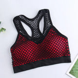 Seamless Mesh Hollow Sporty Bra Fitness Vest Bra Shockproof Underwear