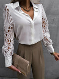 Creative Long Sleeve Women's Lace Stitching