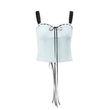 Woherb Fashion Hot Girl Wrapped Chest Pure Desire Sling Summer Hot Style Ins Sexy Back Versatile Top Girl-Outfit