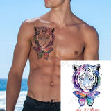 Waterproof Temporary Tattoo Sticker Pirate Ship Skull Flag Tatoo Water Transfer Fake Tatoo Flash Tatto Woman Man Kid 14.8*21