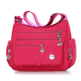 Handbags Messenger Bag Washed Nylon Lightweight Waterproof Shoulder Bags Fashion Zipper Crossbody Bag Purse Collect