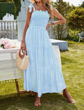 Long Bohemian Print Strap Loose Casual