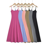 Trendy Women's Dress Sexy Spicy Girls Slim And Show Thin Hip Dress Temperament Slim Sling Skirt Long Swinging Skirt-Outfit