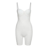 Kliou Body-Shaping Rompers Women Popular Classy Sheath Slim Sexy Cleavage Party Playsuit Solid Strapless Camisole Clubwear