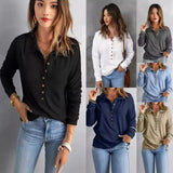 Woherb Color Sweater Women's Single Breasted Lapel Long Sleeve Loose Casual Bottom Jacket Autumn Winter New-Outfit