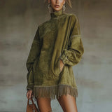 Spring And Autumn New Women's Long Sleeves Clip Casual Suit Set