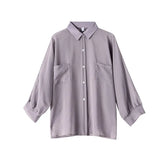 Loose Women Thin Shirt Summer Long Sleeve Perspective Beach Button Up Tops Fashion Solid Casual Ladies Chiffon Sun