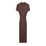 Women's Clothing 2025 Autumn And Winter New Fashion Temperament Collar Ribs Knitted