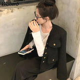Tassel Jackets Women Autumn Coats for Ladies Vintage V-neck Tender Long Sleeve All-match Design Mujer Chaqueta Clothing-Outfit