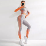 Sexy Push Up High Waist Leggings Gym Activewear Seamless Legging Knitting Workout Femme