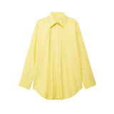Women Fashion Oversized Striped Shirts And Mid Elastic Waist With Drawstring Pants Female Two Piece Sets Mujer-Outfit