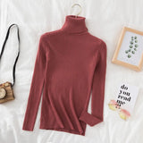 Pullovers Women Turtleneck Sweaters Fashion Spring Long Sleeve Female Jumper Autumn Korean Basic Top Soft Knitted