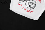 Kliou Aesthetic Graphic Cyber Y2k Streetwear Women Chic Sleeveless Activity Tank Tops 2021 Harajuku Skinny Crop Tops
